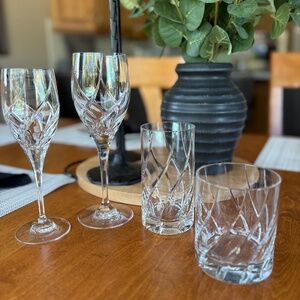 MIKASA  OLYMPUS  WATER GOBLET, WINE GLASS, HIGHBALL & DOUBLE OLD FASHIONED